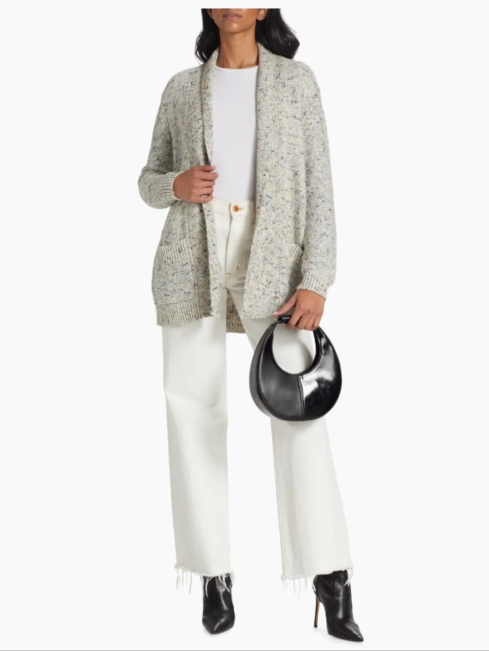 SPLENDID Collection Natalia Open-Front Knit Cardigan Cotton Blend - S ($188 USD)